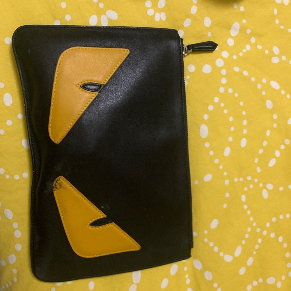 Authentic fendi clutch bag